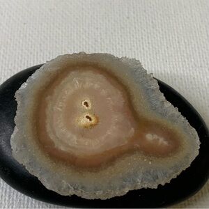 Amethyst Stalactite Crystal Slice Polished Both Sides Las Torres Uruguay 1.7”